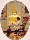 Norman Rockwell Canvas Paintings - Willie was Different